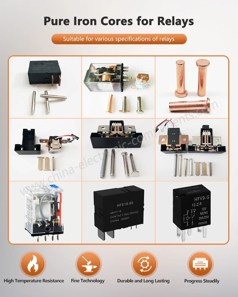 Pure Iron Core for Electric Meter Relay Suitable for various specifications of relays Pure Iron Core for Electric Meter Relay Suitable for various specifications of relays