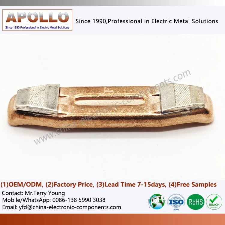 Silver Contact Welded to Copper Stamps Silver Contact Welded to Copper Stamps