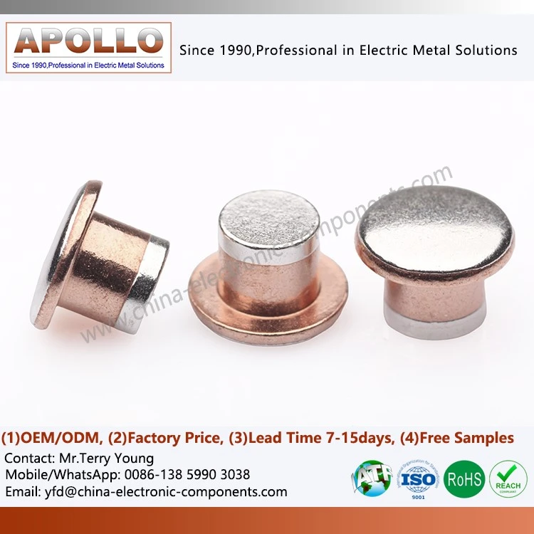 Trimetal Contact Rivets Trimetal Contact Rivets