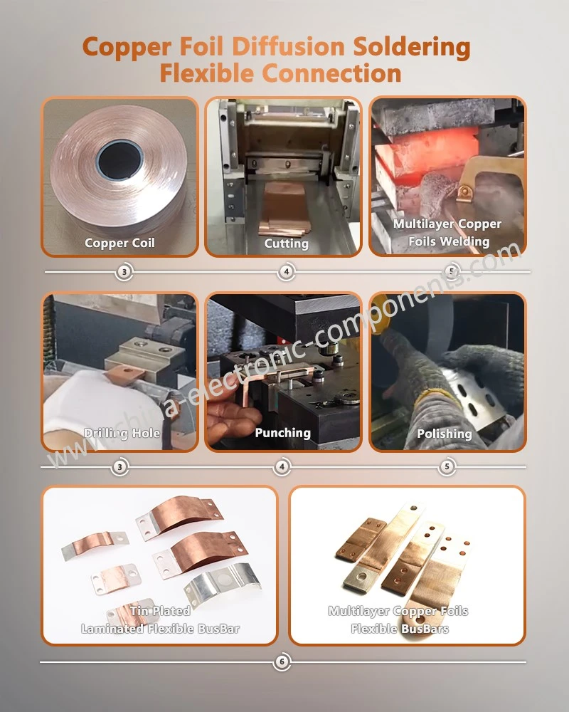 Copper Foil Diffusion Soldering Flexible Connection for Copper Foil Flexible Busbar Connectors Copper Foil Diffusion Soldering Flexible Connection for Copper Foil Flexible Busbar Connectors