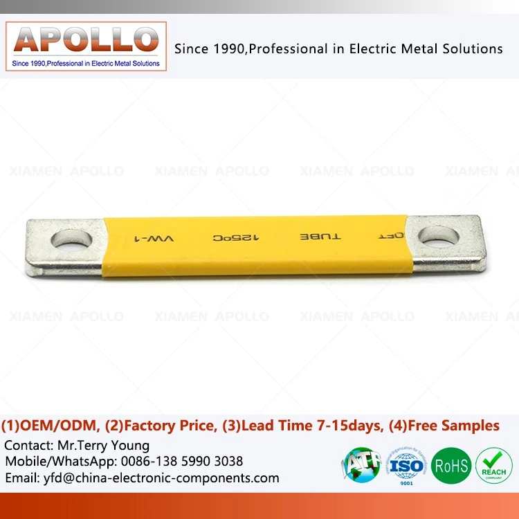 Copper Flat Square Busbars with PVC Heat-Shrink