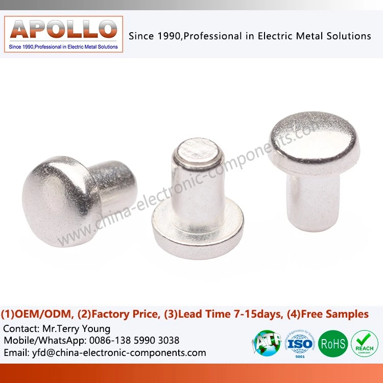 Solid Silver Contact Rivet factory
